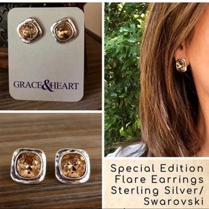 Grace& Heart Flare Earrings